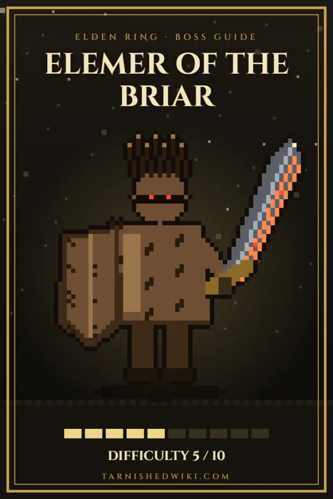 Elemer of the Briar pixel art – Elden Ring boss guide