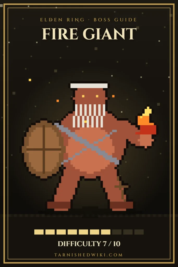 Fire Giant pixel art – Elden Ring boss guide