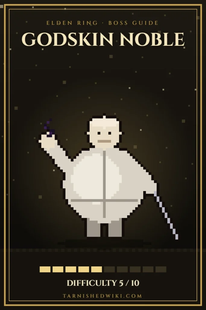 Godskin Noble pixel art – Elden Ring boss guide