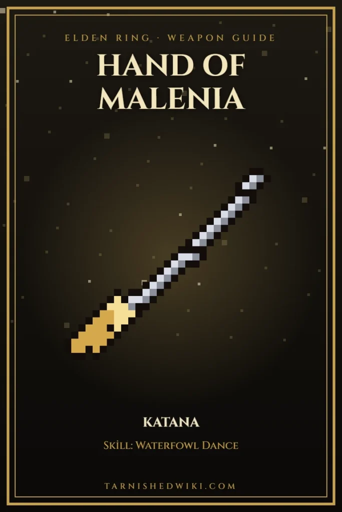 Hand of Malenia pixel art – Elden Ring weapon guide