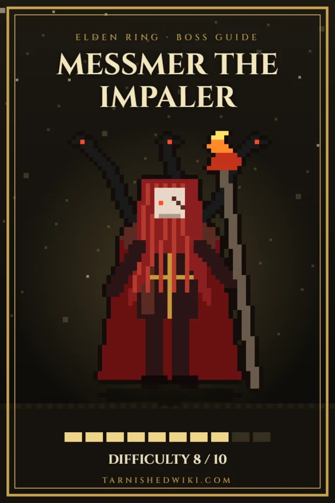 Messmer the Impaler pixel art – Elden Ring boss guide