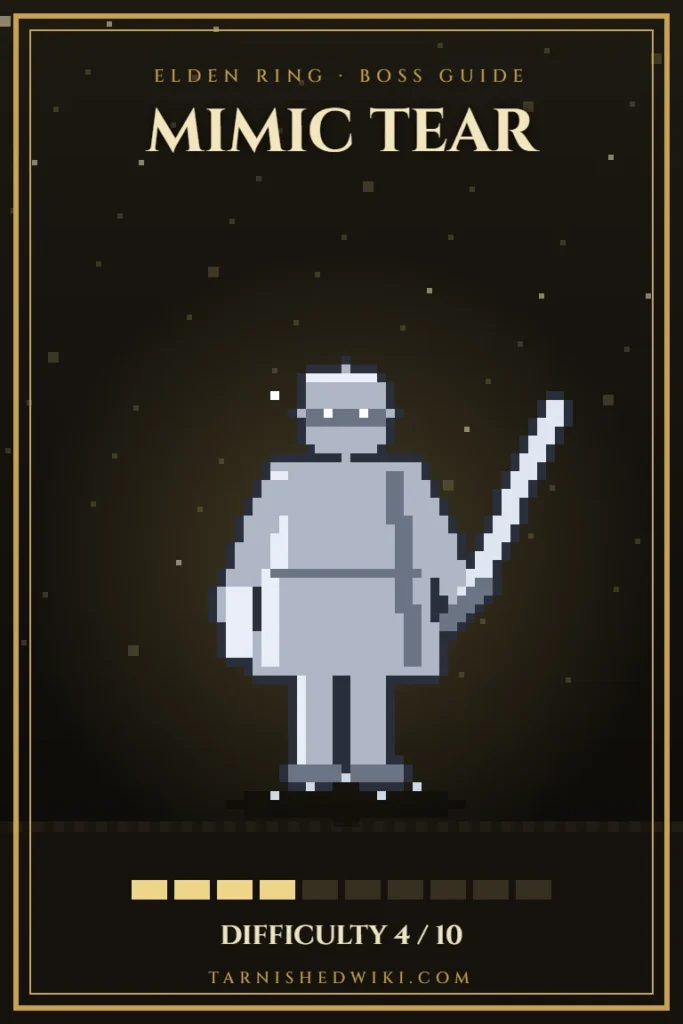 Mimic Tear pixel art – Elden Ring boss guide