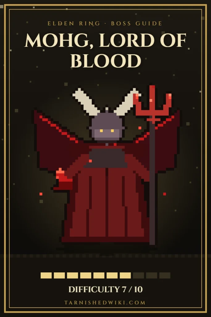 Mohg, Lord of Blood pixel art – Elden Ring boss guide