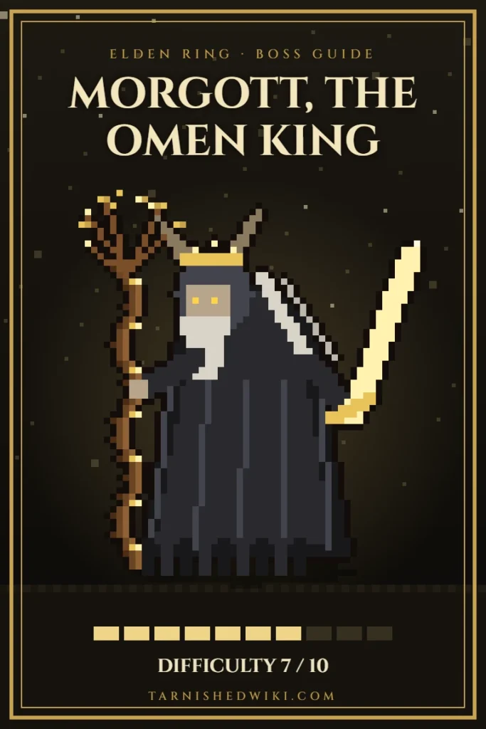 Morgott, the Omen King pixel art – Elden Ring boss guide