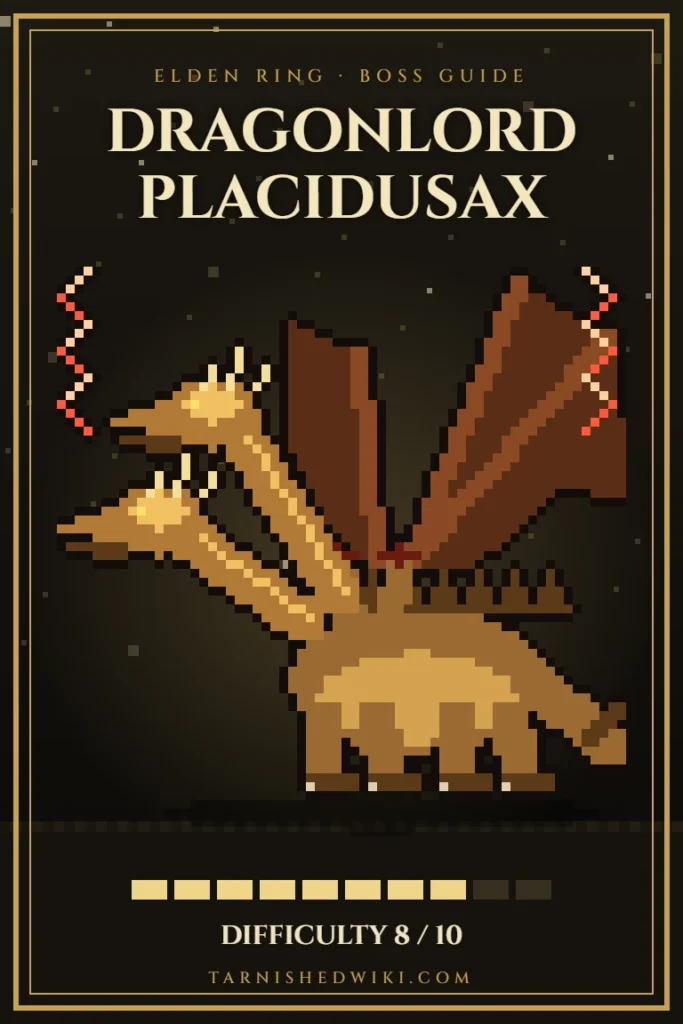 Dragonlord Placidusax pixel art – Elden Ring boss guide