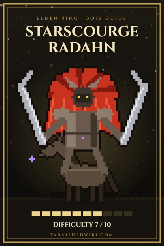 Starscourge Radahn pixel art – Elden Ring boss guide