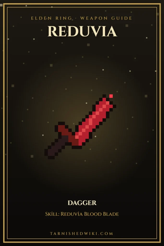 Reduvia pixel art – Elden Ring weapon guide
