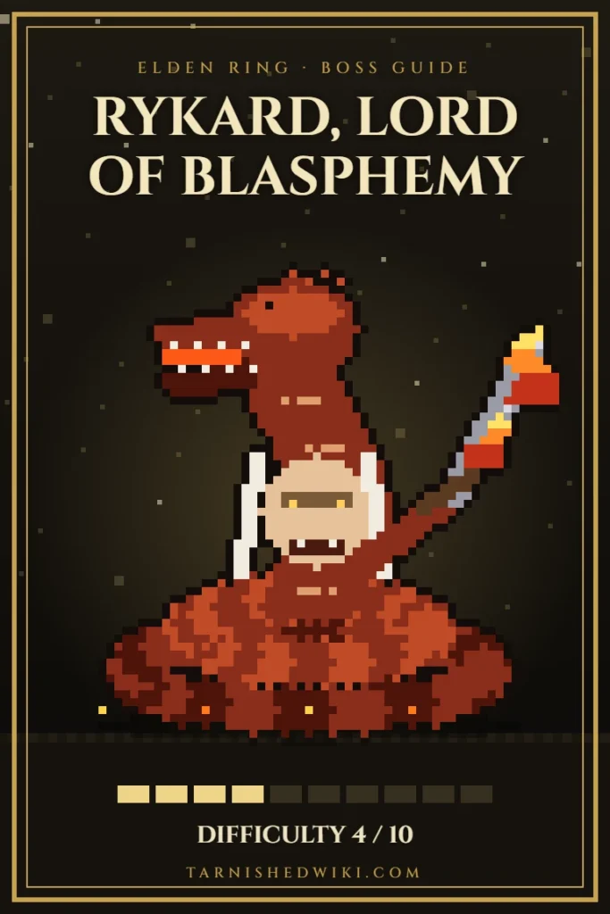 Rykard, Lord of Blasphemy pixel art – Elden Ring boss guide