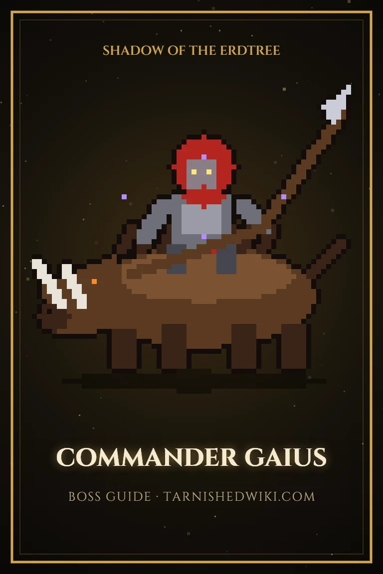Commander Gaius pixel art poster
