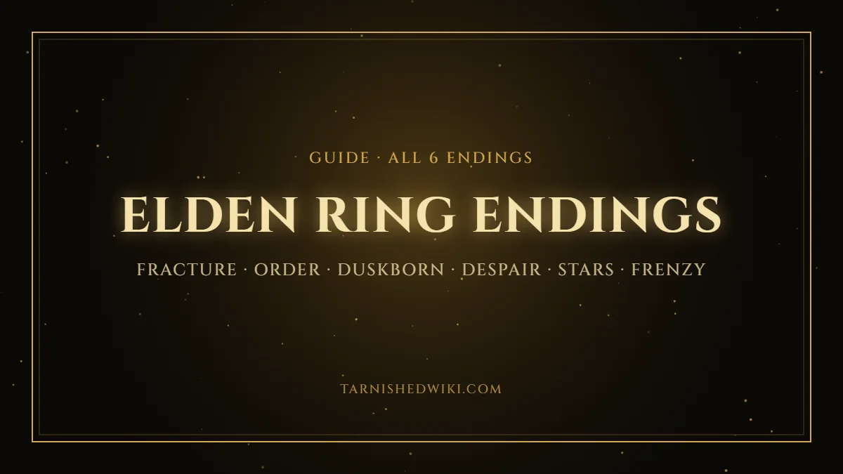 Elden Ring Endings guide – Tarnished Wiki card