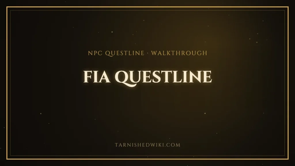 Fia Questline – Tarnished Wiki guide card