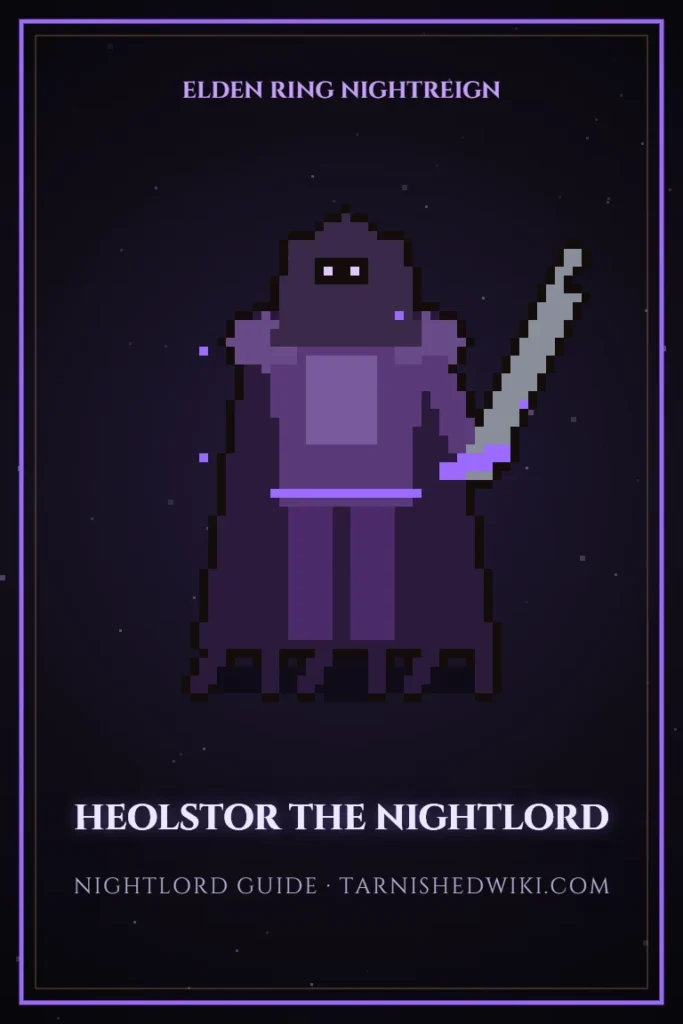 Heolstor the Nightlord pixel art poster