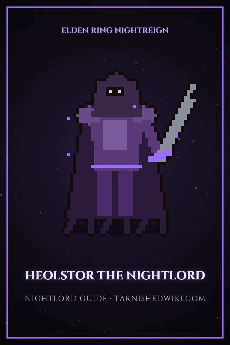 Heolstor the Nightlord pixel art poster