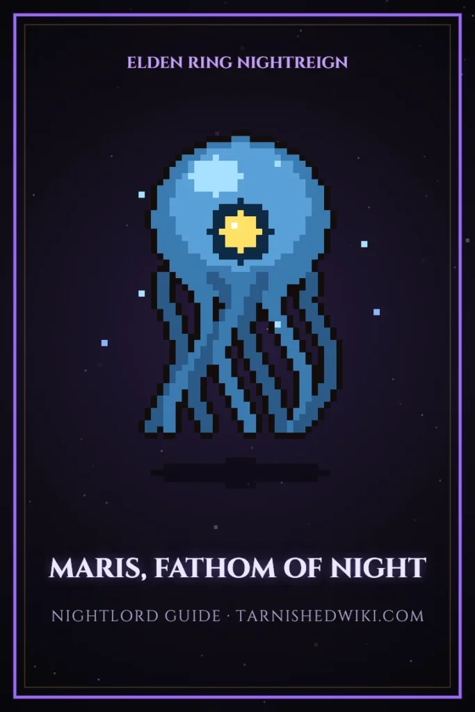 Maris, Fathom of Night pixel art poster