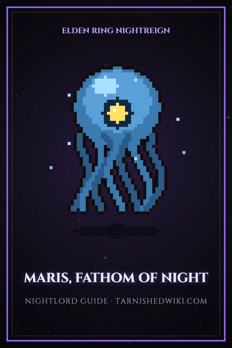 Maris, Fathom of Night pixel art poster